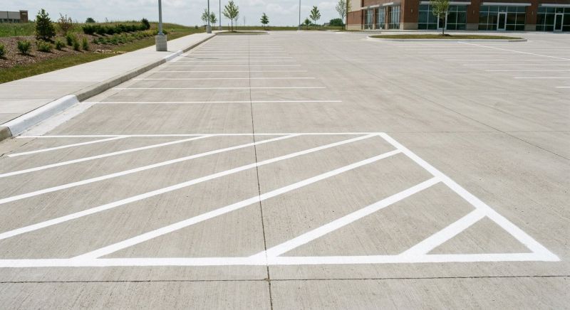 Concrete Parking Lot Striping in Canton, GA