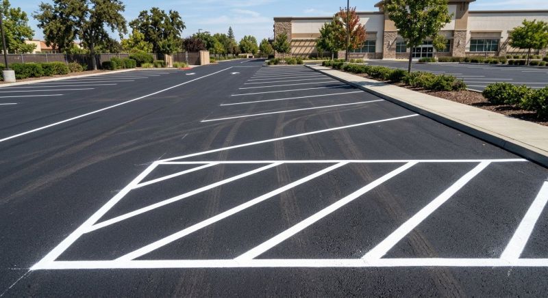 Concrete Parking Lot Striping in Palm Springs, CA