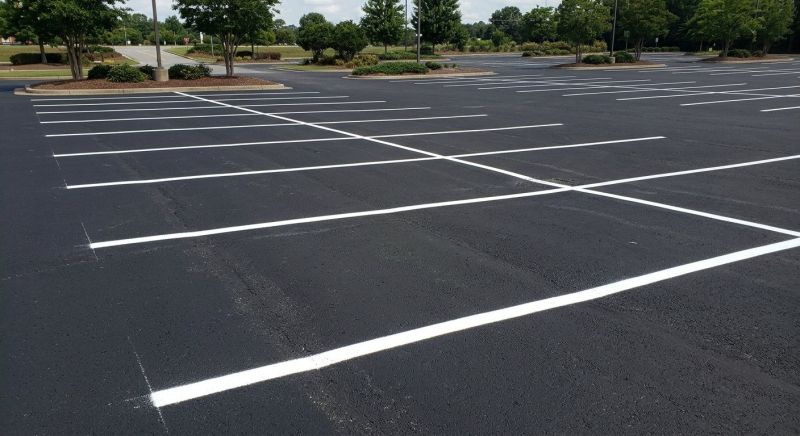 Concrete Parking Lot Striping in Katy, TX
