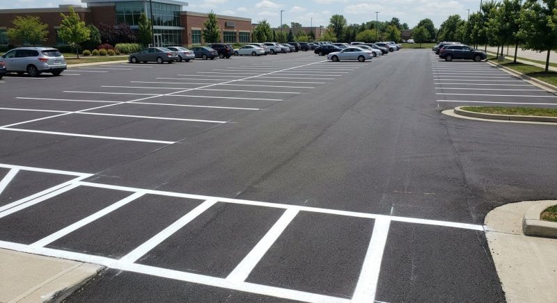 Concrete Parking Lot Striping in Katy, TX