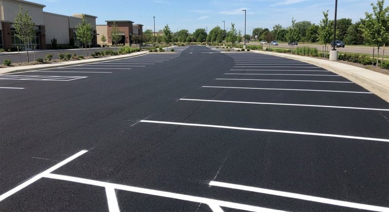 Concrete Parking Lot Striping in Savannah, GA