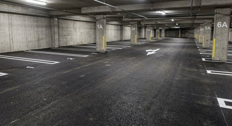 Parking Garage Striping in Katy, TX