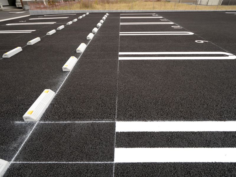 Completed Parking Markings