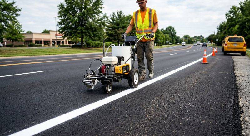 Pavement Striping Service in Los Angeles, CA